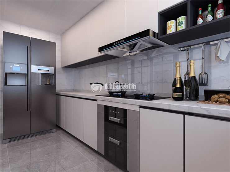 林鳳裝飾L型廚房裝修效果圖 林鳳裝飾L型廚房裝修效果圖