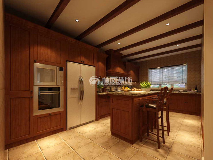 林鳳裝飾L型廚房裝修效果圖 林鳳裝飾L型廚房裝修效果圖