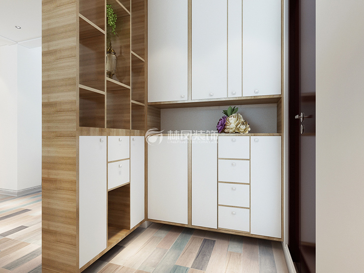 信達(dá)萬科城125㎡戶型玄關(guān)裝修案例 信達(dá)萬科城125㎡戶型玄關(guān)裝修案例