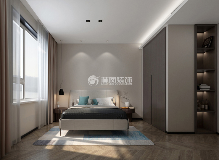 中海和平之門GHOUSE天際115㎡戶型次臥裝修案例 中海和平之門GHOUSE天際115㎡戶型次臥裝修案例