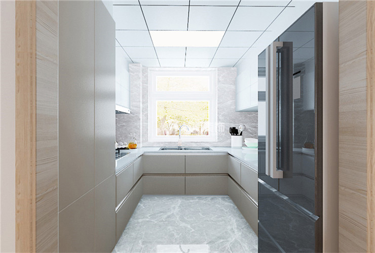 長方形廚房裝修效果圖 長方形廚房裝修效果圖