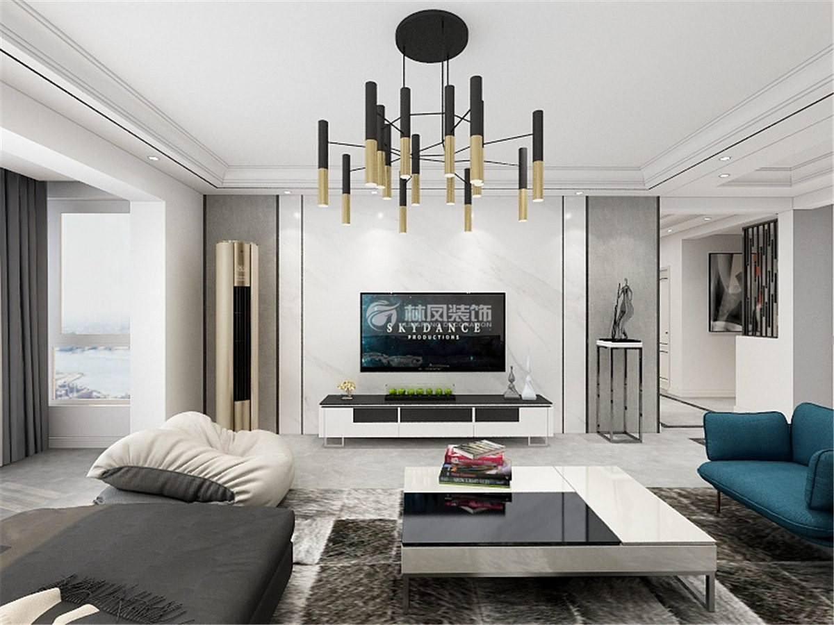 淺色系客廳視覺擴(kuò)容設(shè)計裝修效果圖