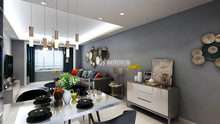 餐廳視覺擴(kuò)容設(shè)計裝修效果圖