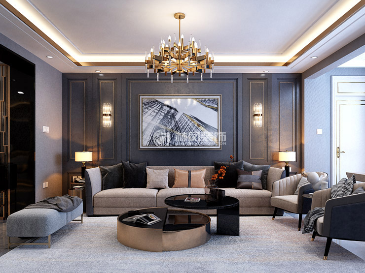 輕奢風(fēng)格客廳軟裝搭配裝修效果圖 輕奢風(fēng)格客廳軟裝搭配裝修效果圖