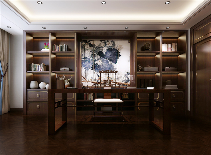 中式風(fēng)格書(shū)房軟裝搭配裝修效果圖 中式風(fēng)格書(shū)房軟裝搭配裝修效果圖