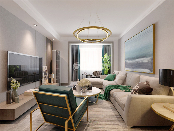 輕奢風(fēng)格L型沙發(fā)裝修效果圖 輕奢風(fēng)格L型沙發(fā)裝修效果圖