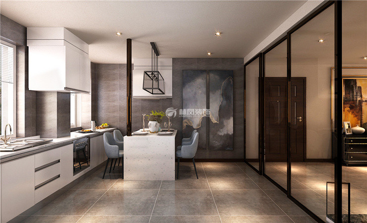 現(xiàn)代風格開放式廚房設(shè)計裝修效果圖 現(xiàn)代風格開放式廚房設(shè)計裝修效果圖