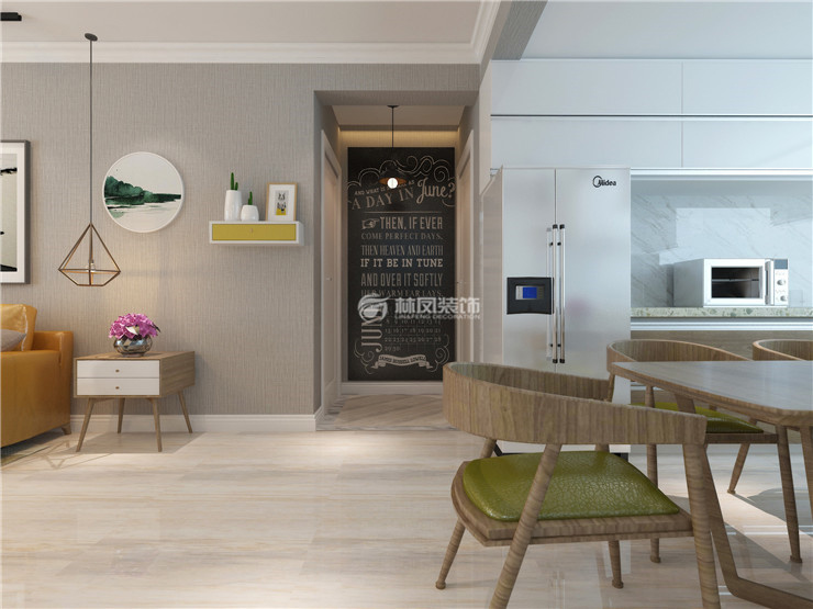 北歐風(fēng)格過廊過長黑板墻設(shè)計裝修效果圖 北歐風(fēng)格過廊過長黑板墻設(shè)計裝修效果圖