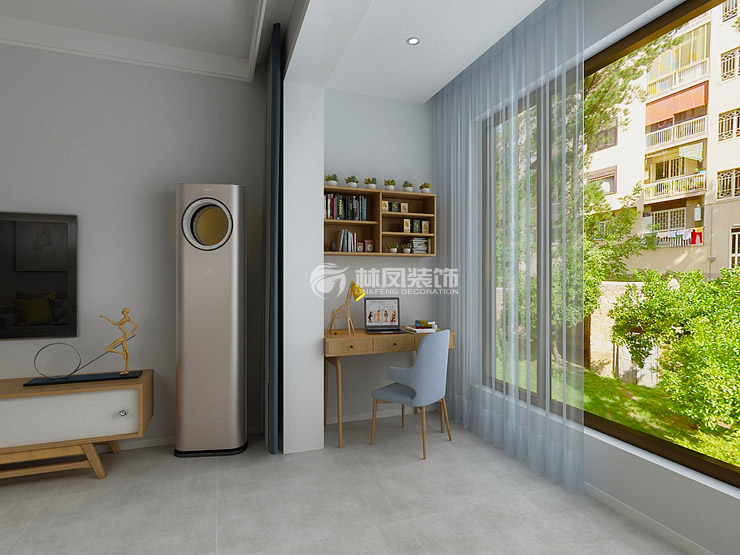 北歐風格陽臺書柜+書架設(shè)計裝修效果圖 北歐風格陽臺書柜+書架設(shè)計裝修效果圖