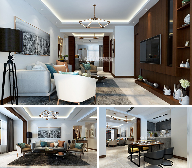 綠城全運(yùn)村143平現(xiàn)代風(fēng)格裝修效果圖 綠城全運(yùn)村143平現(xiàn)代風(fēng)格裝修效果圖