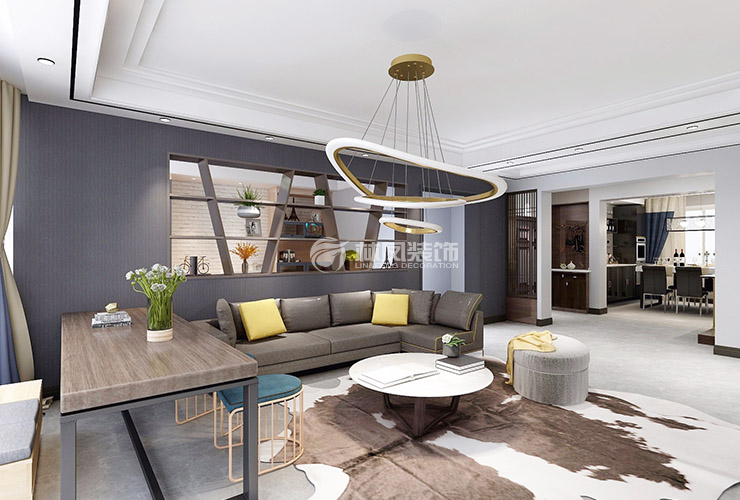 現(xiàn)代風格沙發(fā)背景墻室內(nèi)窗設計裝修效果圖