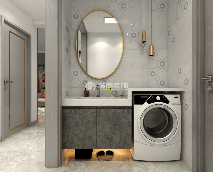 輕奢風格衛(wèi)生間干區(qū)收納設計裝修效果圖 輕奢風格衛(wèi)生間干區(qū)收納設計裝修效果圖