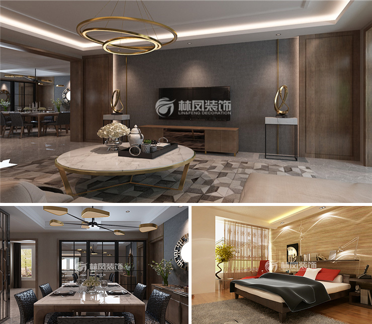 城建萬(wàn)科翡翠書院124平港式風(fēng)格裝修效果圖 城建萬(wàn)科翡翠書院124平港式風(fēng)格裝修效果圖