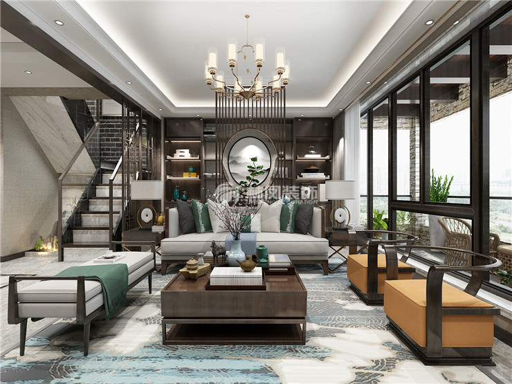 新中式風(fēng)格客廳隔斷門(mén)設(shè)計(jì)裝修效果圖 新中式風(fēng)格客廳隔斷門(mén)設(shè)計(jì)裝修效果圖