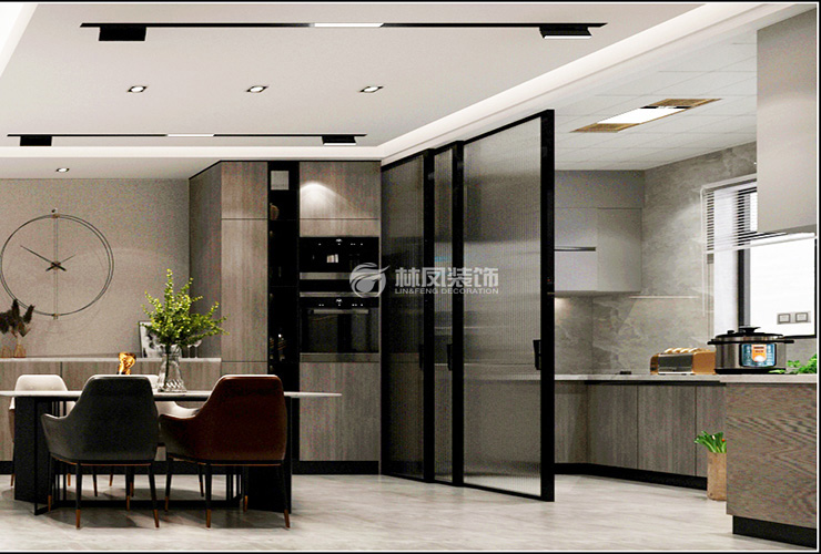 輕奢風(fēng)格廚房推拉隔斷門(mén)設(shè)計(jì)裝修效果圖 輕奢風(fēng)格廚房推拉隔斷門(mén)設(shè)計(jì)裝修效果圖