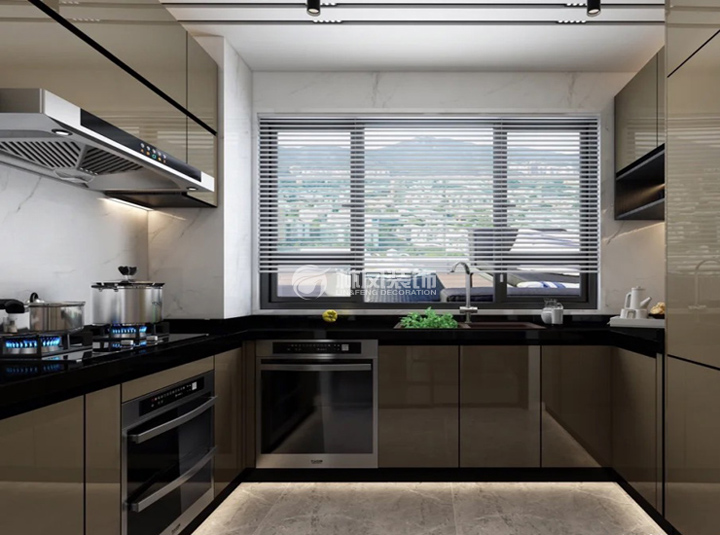 現(xiàn)代風格廚房頂吸式裝修效果圖 現(xiàn)代風格廚房頂吸式裝修效果圖