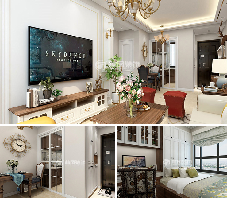 祥聯(lián)?大河原著 83平 美式風(fēng)格裝修效果圖 祥聯(lián)?大河原著 83平 美式風(fēng)格裝修效果圖