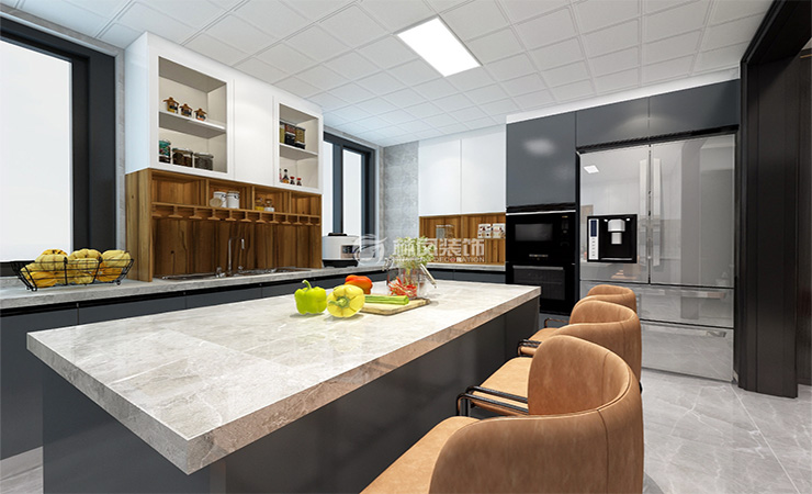 輕奢風(fēng)格餐廚一體式設(shè)計(jì)裝修效果圖 輕奢風(fēng)格餐廚一體式設(shè)計(jì)裝修效果圖