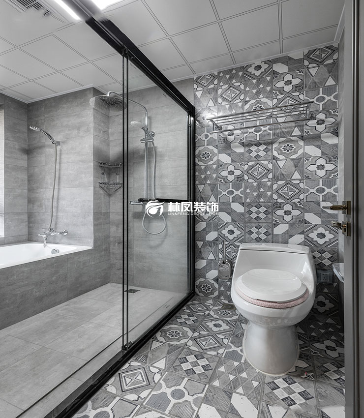 現(xiàn)代風(fēng)格衛(wèi)生間花磚鋪貼設(shè)計(jì)裝修效果圖 現(xiàn)代風(fēng)格衛(wèi)生間花磚鋪貼設(shè)計(jì)裝修效果圖