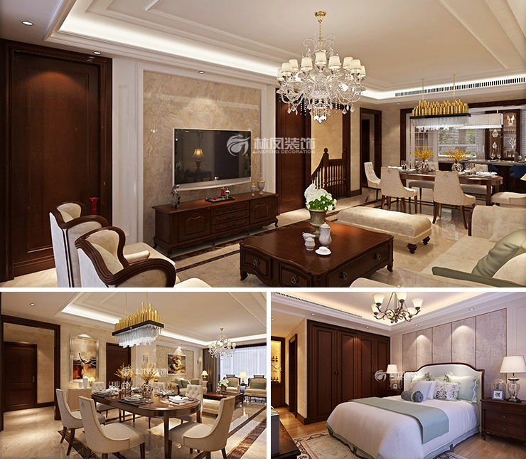 萬(wàn)科西華府 140平 輕奢風(fēng)格裝修效果圖 萬(wàn)科西華府 140平 輕奢風(fēng)格裝修效果圖