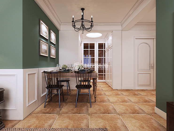 美式風格護墻板設計裝修效果圖 美式風格護墻板設計裝修效果圖