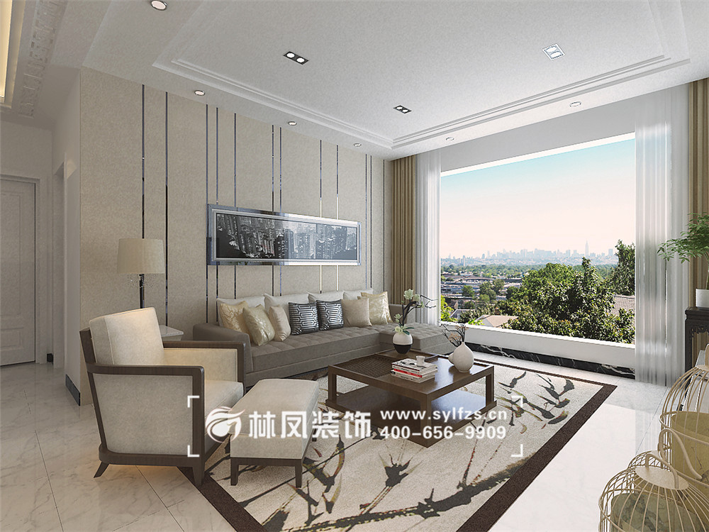 李瑩-東大家屬樓-新中式-157㎡-客廳.jpg 李瑩-東大家屬樓-新中式-157㎡-客廳.jpg