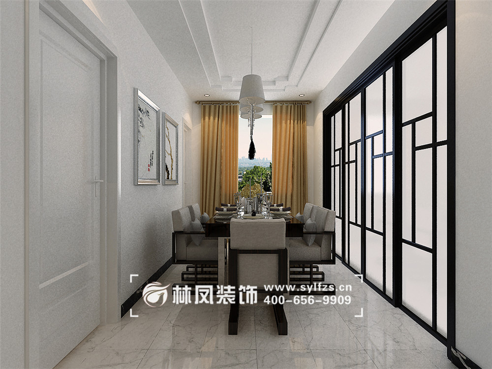 李瑩-東大家屬樓-新中式-157㎡-餐廳.jpg 李瑩-東大家屬樓-新中式-157㎡-餐廳.jpg